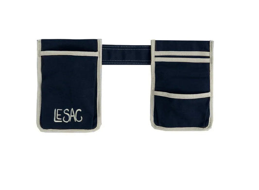 Le Sac Gardening Tool Belt - Navy with Taupe
